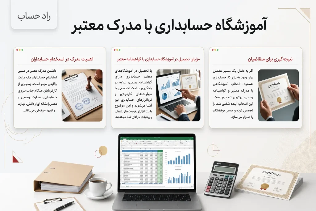 آموزشگاه حسابداری با مدرک معتبر