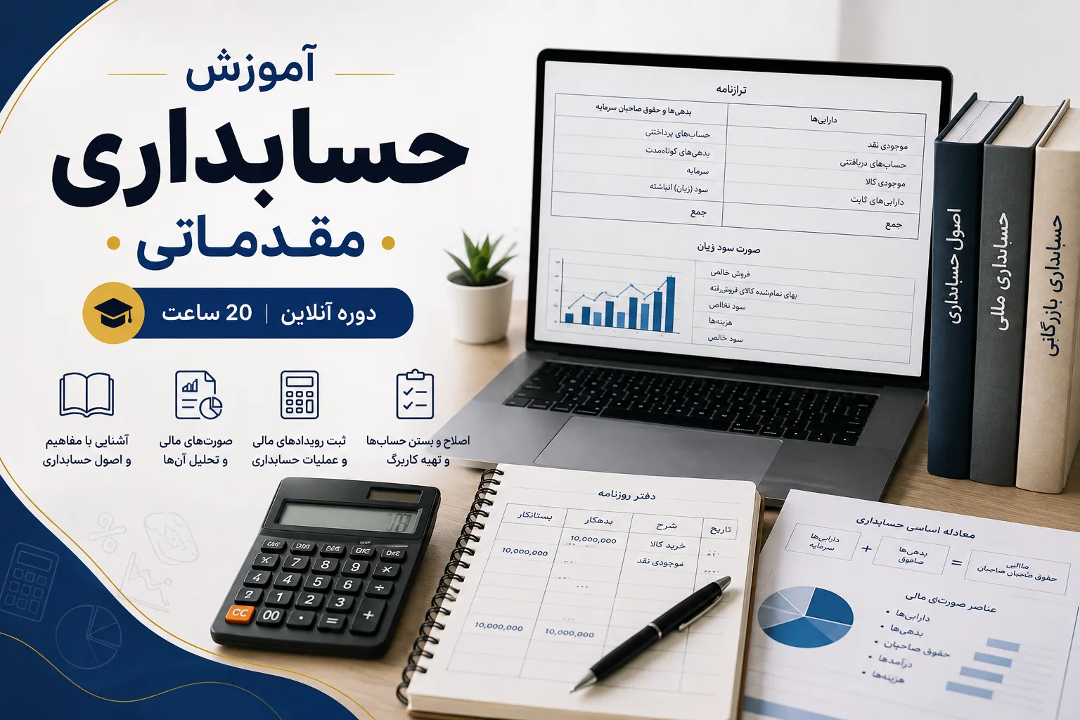 دوره حسابداری مقدماتی رادحساب