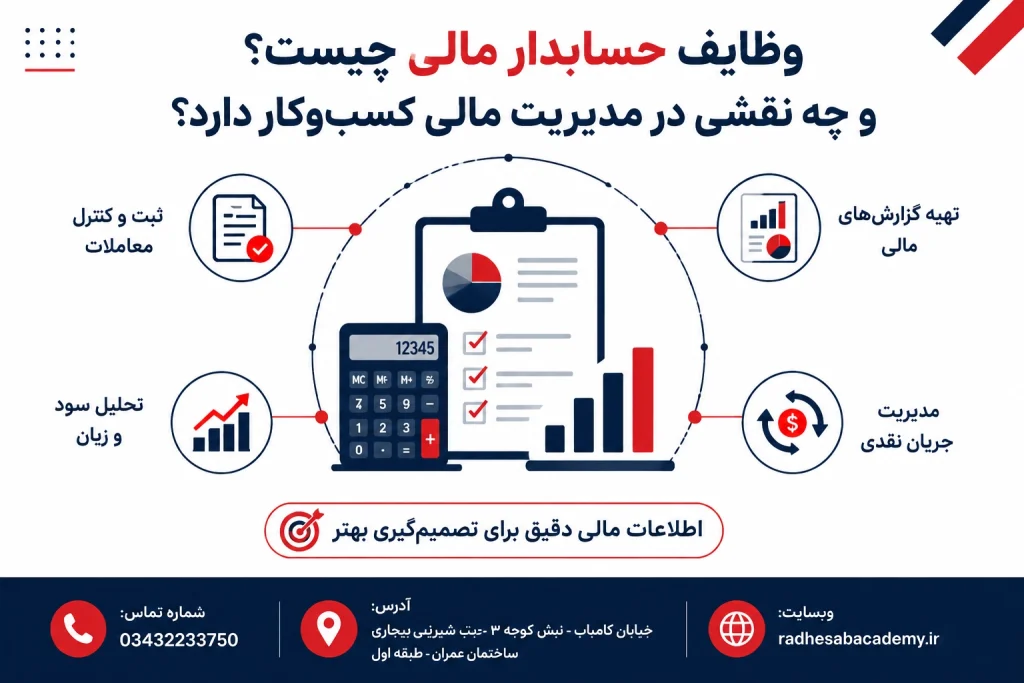 مهمترین وظایف حسابدار مالی در یک شرکت